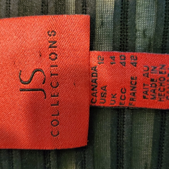 JS Collection Black Sheer Top size 12 - Picture 13 of 13